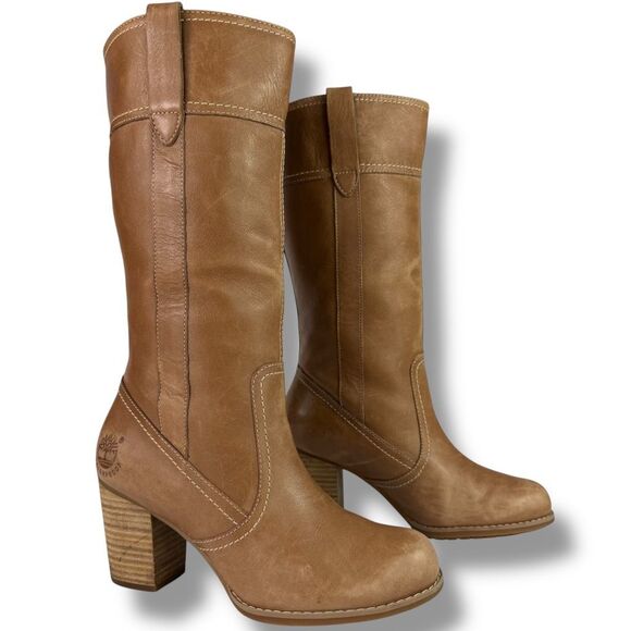 Timberland Shoes - Timberland Earthkeepers Rudston Tall Western Riding Boots Brown Leather 5.5